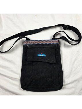 Kavu Keeper Black Crossbody Bag Adjustable Strap Casual Outdoors Going Out Cute